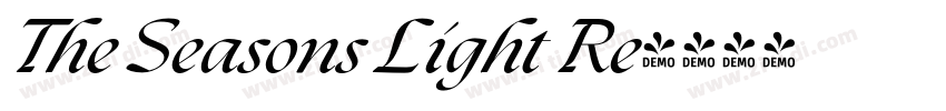 The Seasons Light Re字体转换 The Seasons Light Re字体转换